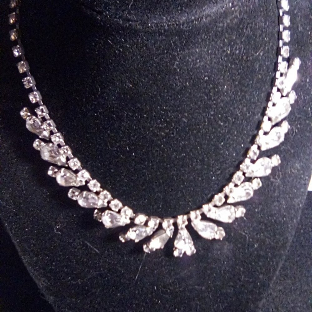 Beautiful Rhinestone Necklace One Of A Kind